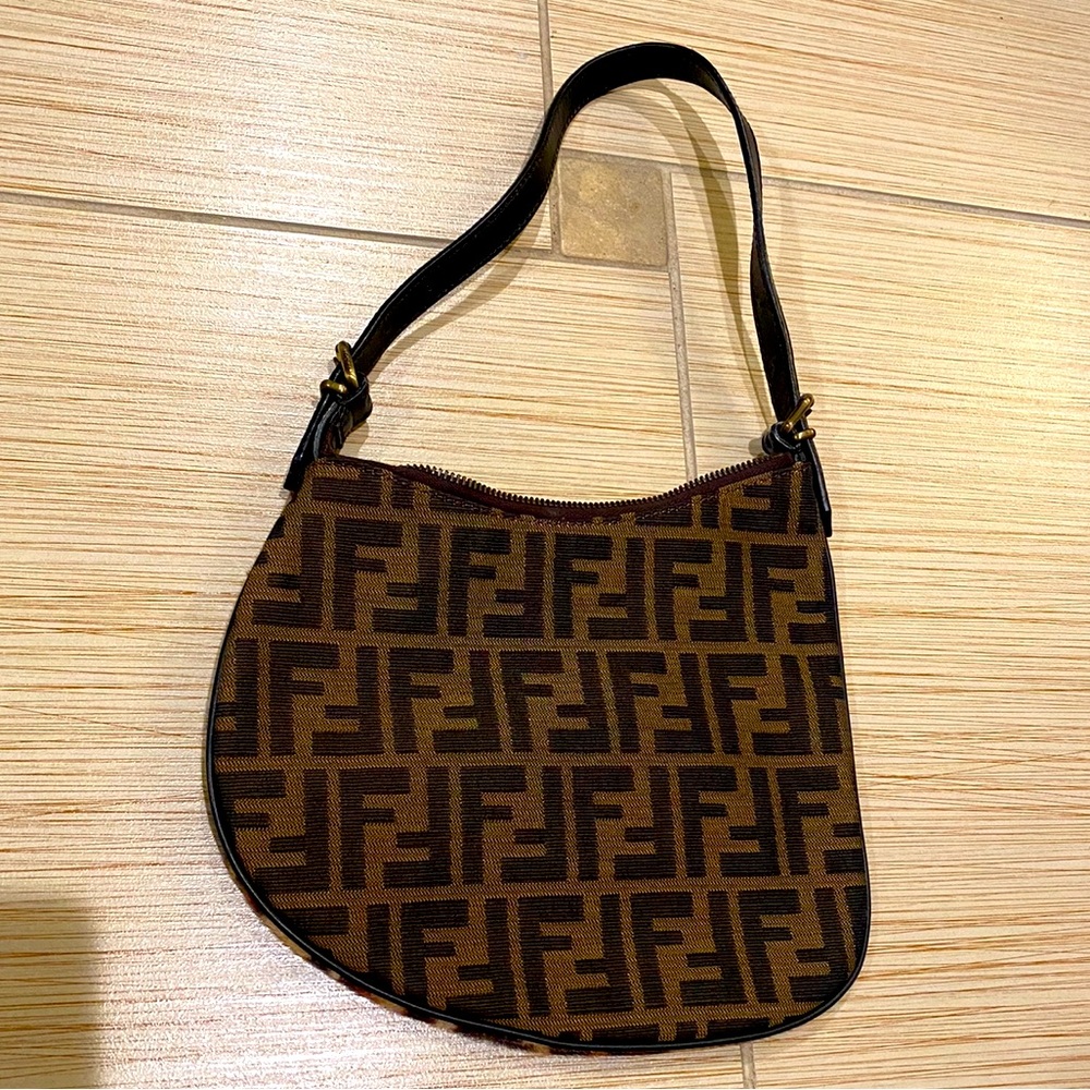 Fendi Two Sided Cheetah Pony Hair FF Saddle Bag Rare